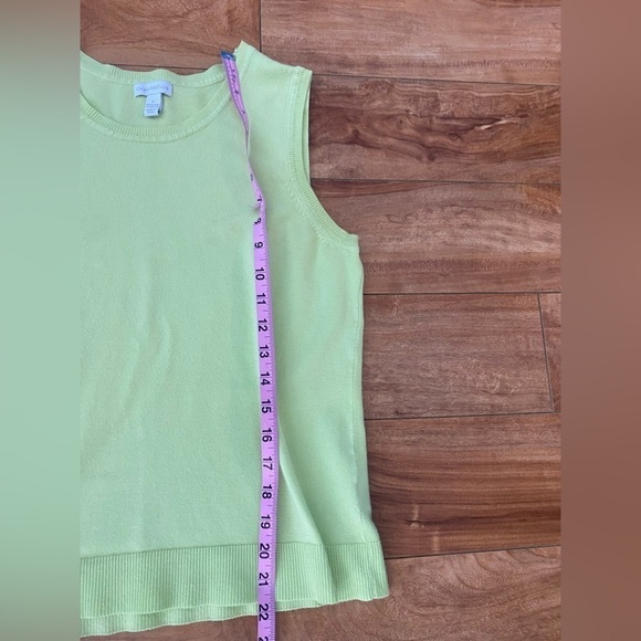 Charter Club Lime Green Sweater Vest - Picture 5 of 8